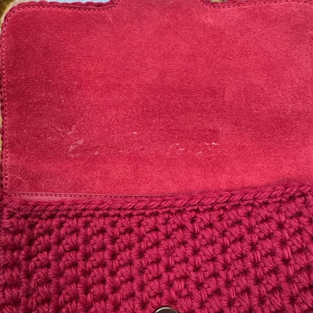 Catarina Bertini Crochet Chain-Handle Crossbody Bag in Red - Picture 8 of 8